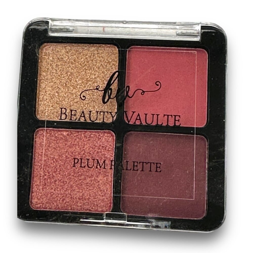 Beauty Vaulte Plum Palette Eyeshadow Quad With Rich Pigments & Shimmer Finish 7.